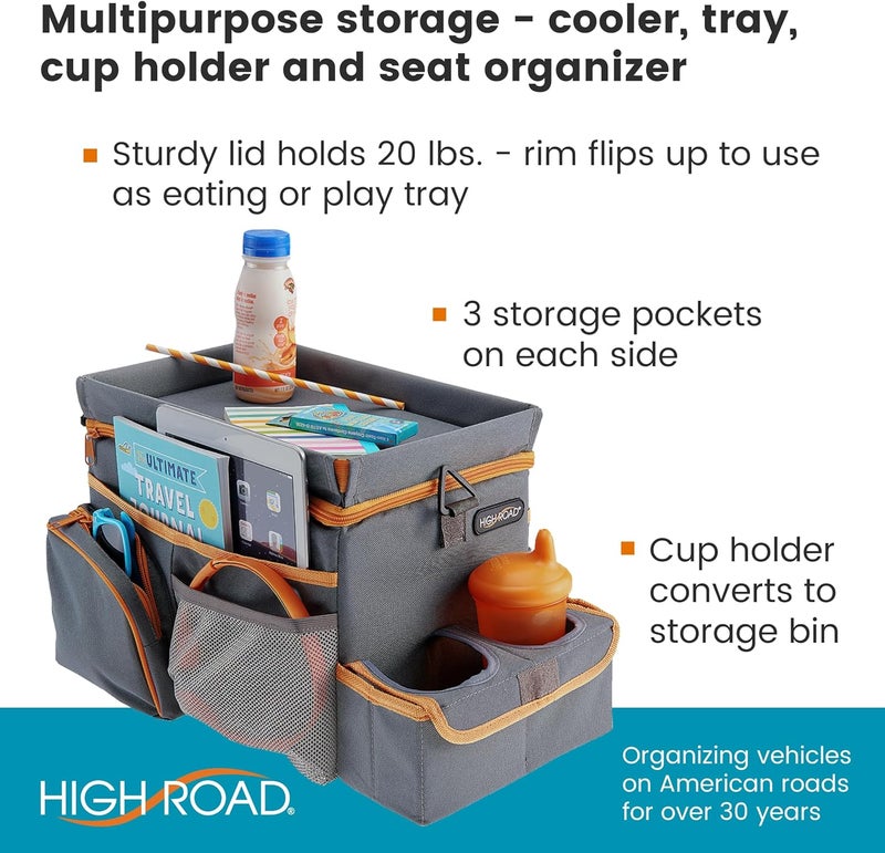 High Road CarHop Car Seat Organizer with Tray and Cooler - Image 2