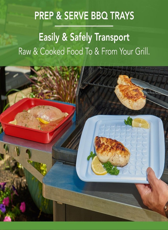 Tovolo Meat Marinating Container with Lid 2 Piece Small BBQ Prep Tub for Grilling Steak Veggies Burgers, Dishwasher Safe BBQ Marinade Container with Cover for Thawing Prepping or Serving 10.5 Inches - Image 2