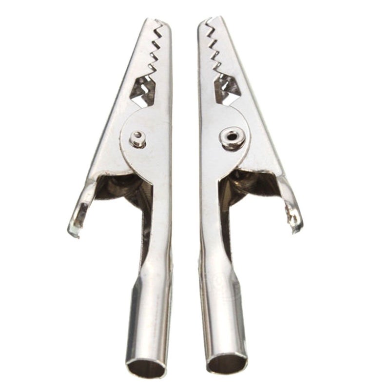 Chironal 10Pcs/Lot 51mm Length Crocodile Clips Stainless Steel Screw Probe Fixing Test Alligator Clips Crocodile Clamps - Image 5