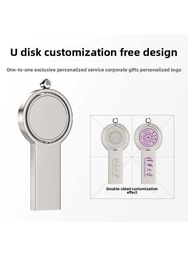 Chinese Style USB Flash Drive Logo Pattern Custom USB Flash Drive Large Capacity School Enterprise Forum Anniversary Annual Meeting Gift USB Flash Drive-Color:U Disk Red Gift Box (other Colors Consult Customer Service)-Capacity:32GB  - Image 5