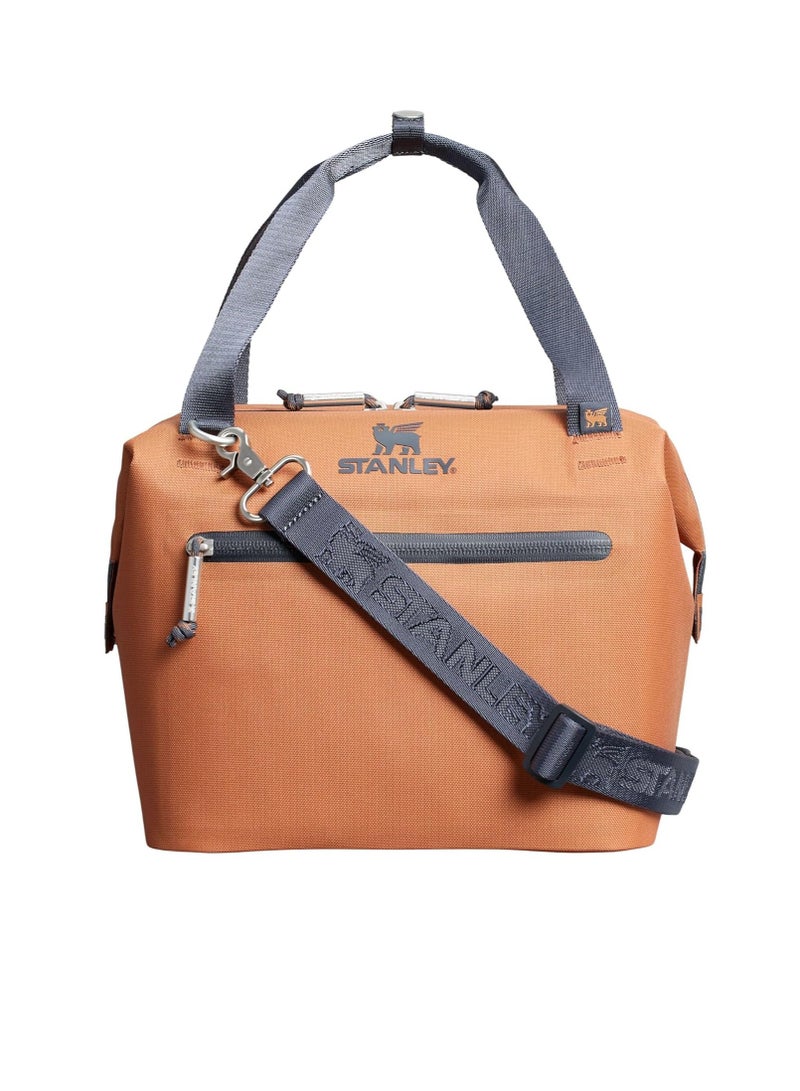 Stanley Cooler Bag, Lightweight BPA Free Lunch Box, Portable And Compact Insulated Travel Bag With Zipper, Airtight Refrigerator Bag With Handle And Strap, (1pc, Brown) - Image 1