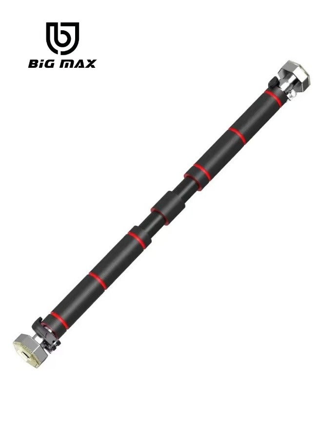 BIG MAX 82-130 cm Strength Training Adjustable Pull-up Bar Home Door Mind Gym Bar, Installation Without Screws, Gym Equipment Home Sport - Image 1