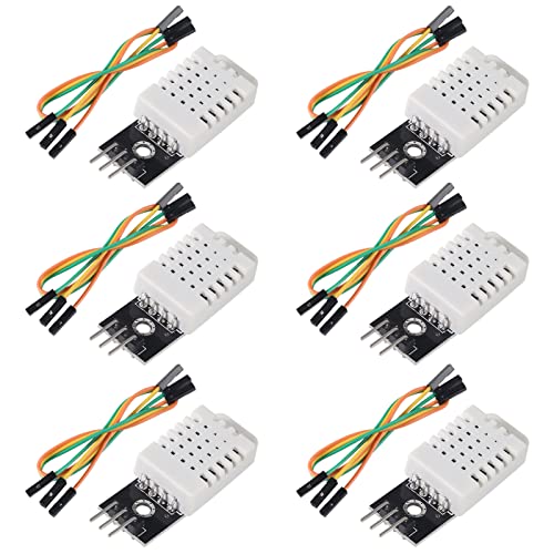 AEDIKO AEDIKO 6pcs DHT22 Digital Temperature and Humidity Sensor Module AM2302 Temperature Humidity Monitor Sensor Replace  - Image 2