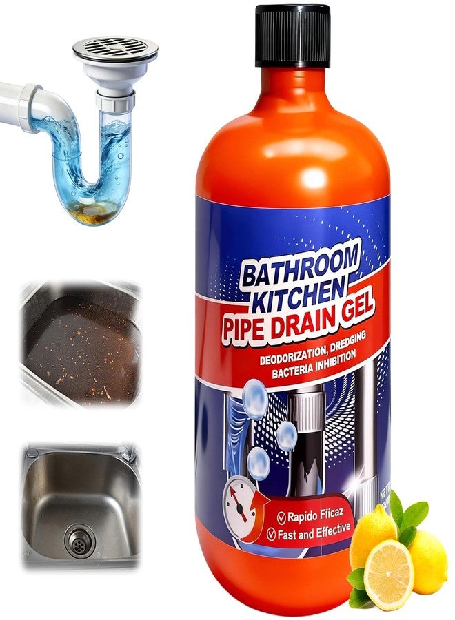taakcc Pipeline Dredging Agent,Pipe Dredge Drain Cleaner,Sink Drains Hair Clog Remover Cleaner,Toilet Unclogger Heavy Duty,Bathroom Shower Pipeline Dredging Agent,Unclog Clogged Drain（500ml） - Image 1