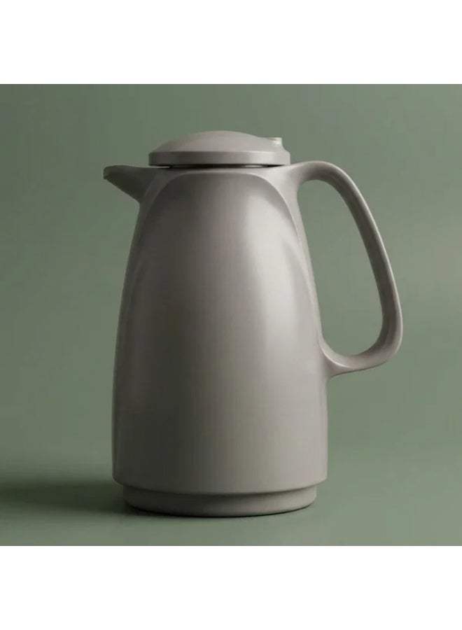 روتبانكت ترمس، 500 مل، هيكل خارجي بلاستيكي، هيكل داخلي زجاجي - رمادي - Image 1