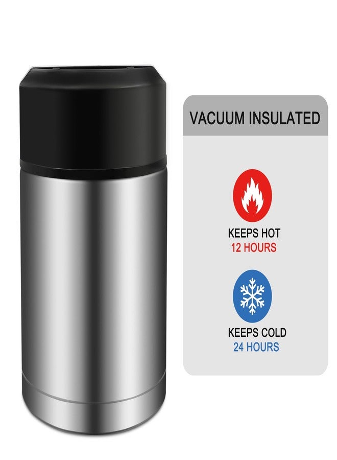 Zalaxt 35oz Soup Thermos, Stainless Steel Thermos for Hot Food, Wide Mouth Food Thermos Jar, Insulated Lunch Container Leak Proof Vacuum Thermal Flask (silver-35oz) - Image 3