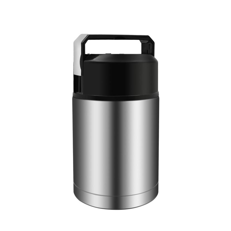 Zalaxt 35oz Soup Thermos, Stainless Steel Thermos for Hot Food, Wide Mouth Food Thermos Jar, Insulated Lunch Container Leak Proof Vacuum Thermal Flask (silver-35oz) - Image 1