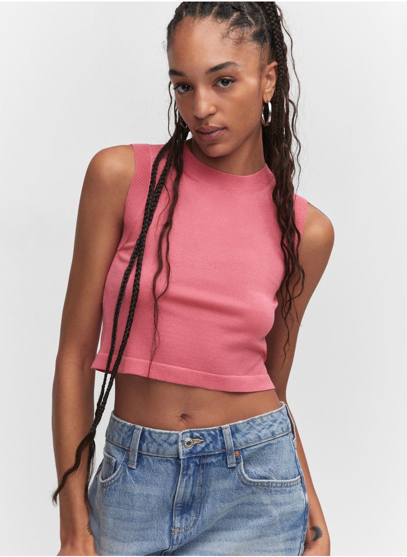 MANGO - Crew Neck T-Shirts - Image 1