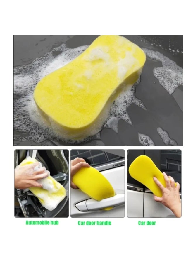 Safi Wax High-Quality Foaming Car Wash and Cleaning Sponge - Yellow - Image 3