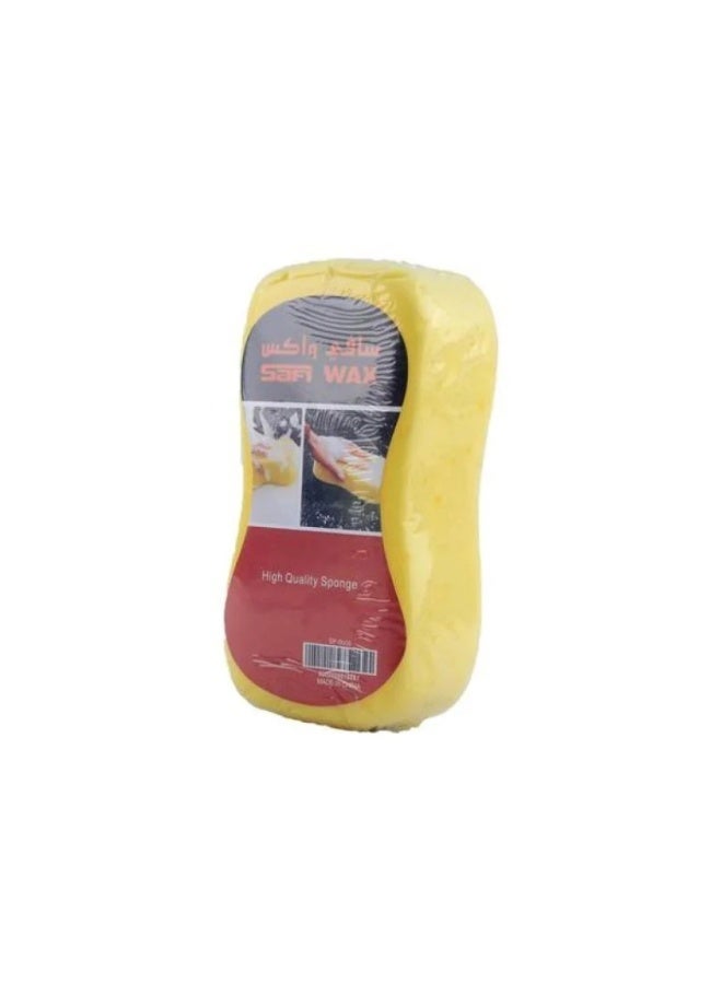 Safi Wax High-Quality Foaming Car Wash and Cleaning Sponge - Yellow - Image 1