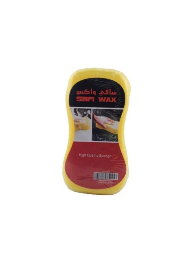 Safi Wax High-Quality Foaming Car Wash and Cleaning Sponge - Yellow - Image 2