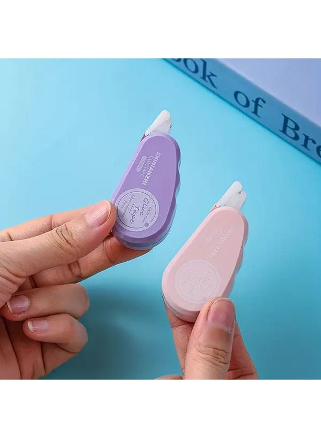 Blue Pink 8pcs Double Sided Tape Roller for Scrapbooking Crafts Journaling - Image 4