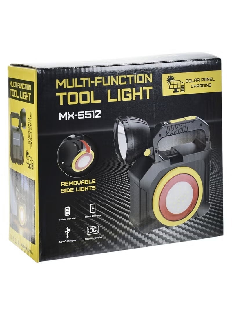 مصباح LED متعدد الوظائف محمول MX-5512 للأدوات وفانوس التخييم - Image 2