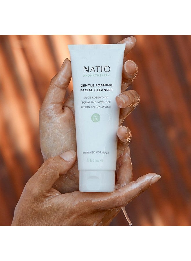 ناتيو منظف الوجه الرغوي اللطيف 3.5 أوقية منظف للوجه مع غسول الوجه بالصبار وخشب الورد لإزالة الزيوت الزائدة ويحافظ على توازن الرطوبة - Image 5