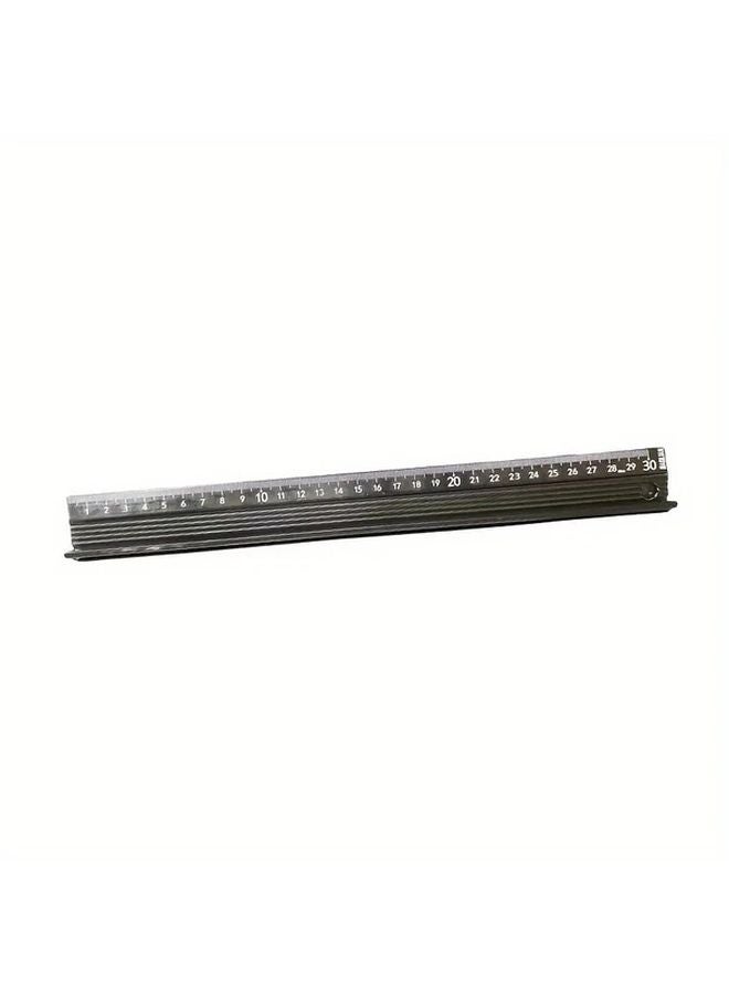 Industrial Grade Aluminum Precision Measuring Ruler Set 3 Sizes Black 17.72 Inch - Image 5