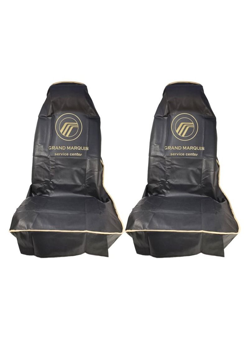 GRAND MARQUIS Universal Car Seat Dust Dirt Protection Cover Extra Protection For Your Seat 2/pcs Set Car Seat Cover - Image 2