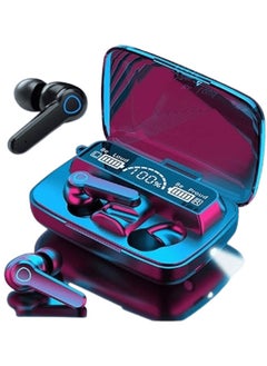 Imported M19 Wireless Earbuds Earphone Touch Headset Digital LED Display Headphone Sports Audifonos Microphone & Flashlight Deep Bass Immersive Stereo Sound Quality Long-Play Time Easy to Connect