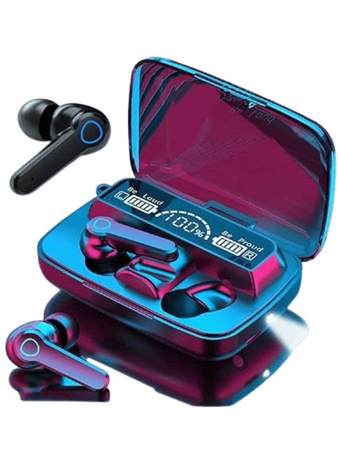 NEWEST - Imported M19 Wireless Earbuds Earphone Touch Headset Digital LED Display Headphone Sports Audifonos Microphone & Flashlight Deep Bass Immersive Stereo Sound Quality Long-Play Time Easy to Connect - Image 1