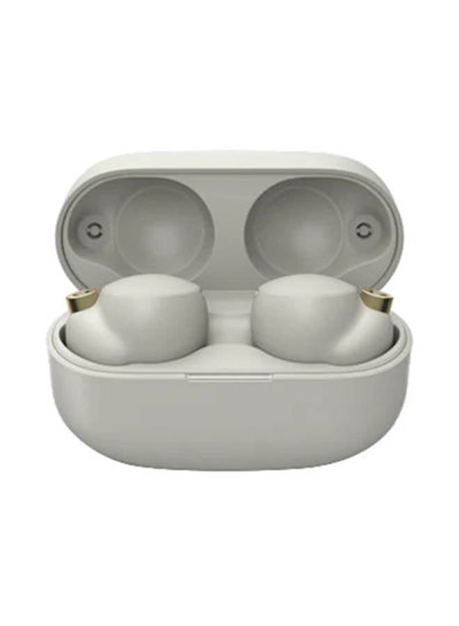 Sony WF1000XM4 Noise Cancelling Truly Wireless Earbuds Headphones Platinum Silver - Image 1