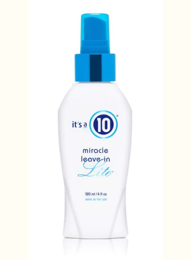 It's a 10 Miracle Leave-In Conditioner Lite Product, Lightweight Hair Treatment, Fine Hair Care, Chamomile Extract Benefits, Hydrolyzed Silk for Hair 120ml 4oz - Image 1