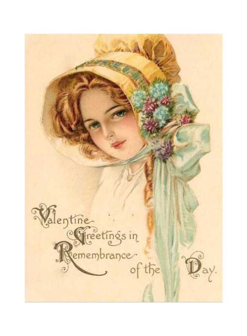 RKN Vintage Art Printed Mousepad Brown/Green/Pink