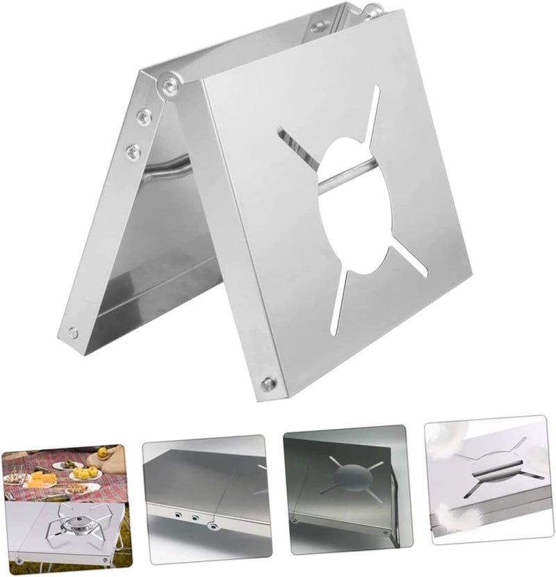 POPETPOP 1Pc Durable Stainless Steel Burner Stand for Camping Pots Folding Design Compatible with Soto Cb for Outdoor Cooking and Barbecues - Image 5