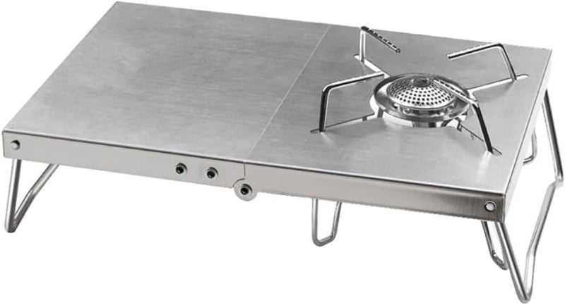 POPETPOP 1Pc Durable Stainless Steel Burner Stand for Camping Pots Folding Design Compatible with Soto Cb for Outdoor Cooking and Barbecues - Image 1