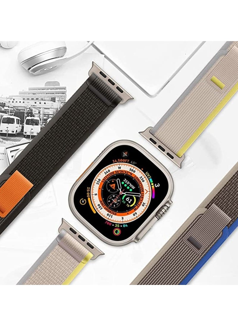 Beauenty - (Pack of 3) Trail Loop Watch Band for Apple Watch Ultra 1/2 49mm 46mm 45mm 44mm 42mm, Nylon Sport Strap Compatible with iwatch Series 10 9 8 7 6 5 4 3 2 1 SE - Image 1