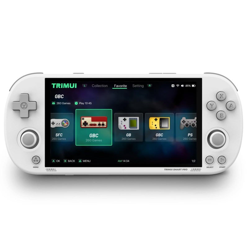 TRIMUI Smart Pro Handheld Game Console Mini Game Player Compatible with More Than 20 formats of Games and 5 inch IPS HighDefinition Screen Portable Video Game Console White 64G - Image 2