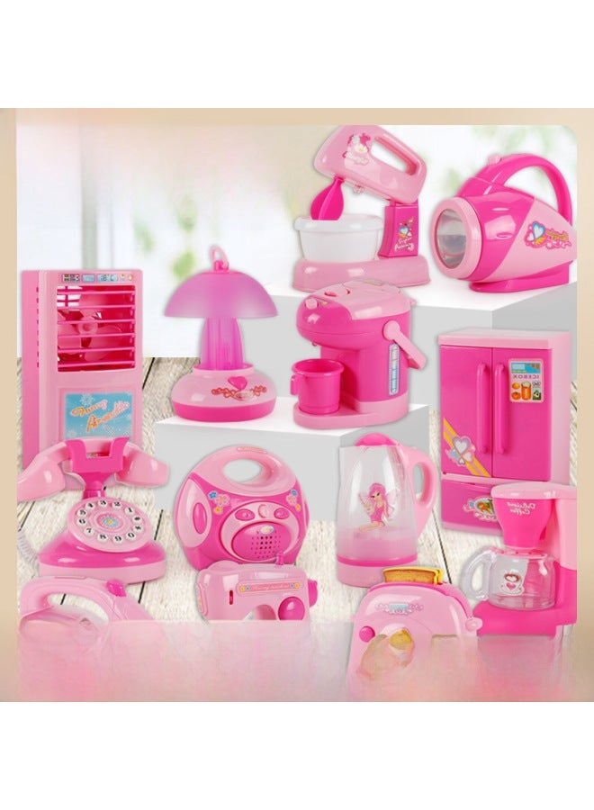 Children's Mini Kitchen Set Girls Simulation Household Appliances Toy Refrigerator Washing Machine Playset-Color:Seat Air Conditioner Toy 140g  - Image 2