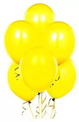 flavouredlove Colorful Metallic HD Party Balloons for Birthday Anniversary Baby Shower (Pack of 50, Yellow) - Image 5