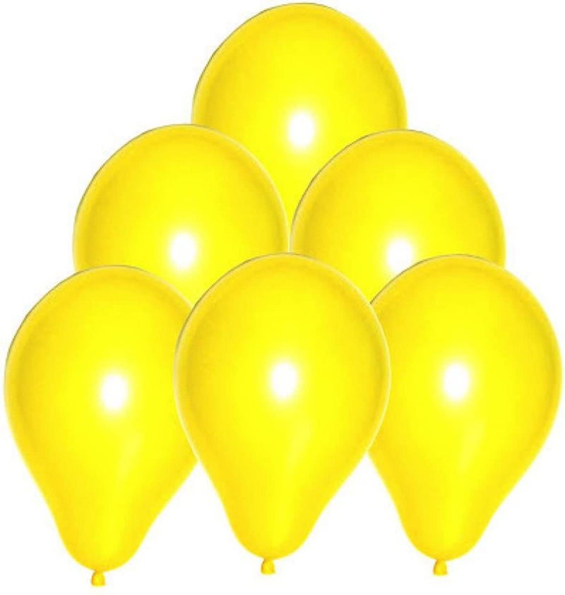 flavouredlove Colorful Metallic HD Party Balloons for Birthday Anniversary Baby Shower (Pack of 50, Yellow) - Image 3