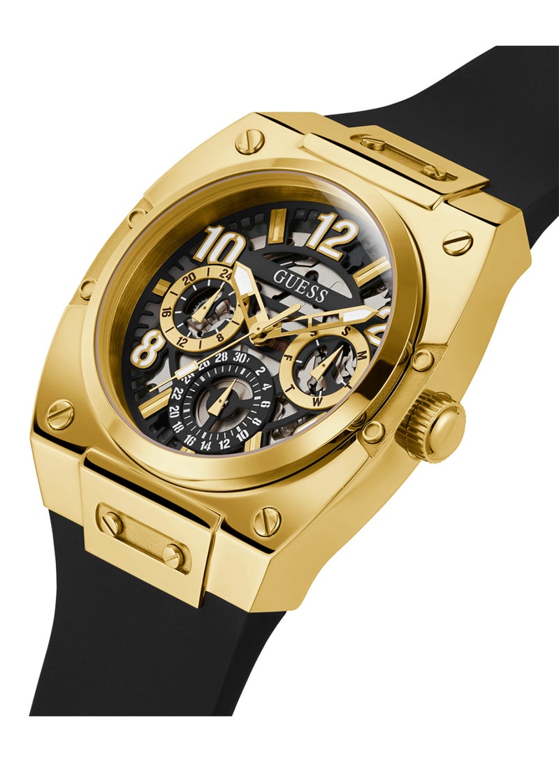 GUESS Mens Black Gold Tone Multi-function Watch - GW0569G2 - Image 2
