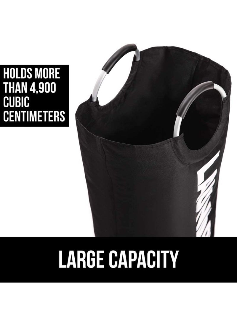 Swift - Laundry Storage Bag, Foldable Hamper Basket with Padded Handles, Easy to Carry Washing Baskets for Laundry, Clothes Hamper for Kids Bedroom, Bathroom, Nursery, Utility Room - Image 1