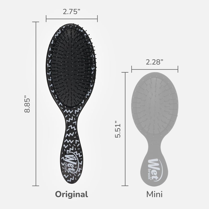 Wet Brush Original Detangler Hair Brush, Hipster Squiggle, Ultra-Soft IntelliFlex Bristles, Detangling Bristles Glide Through Tangles (Wet & Dry Hair), Women & Men - Image 4