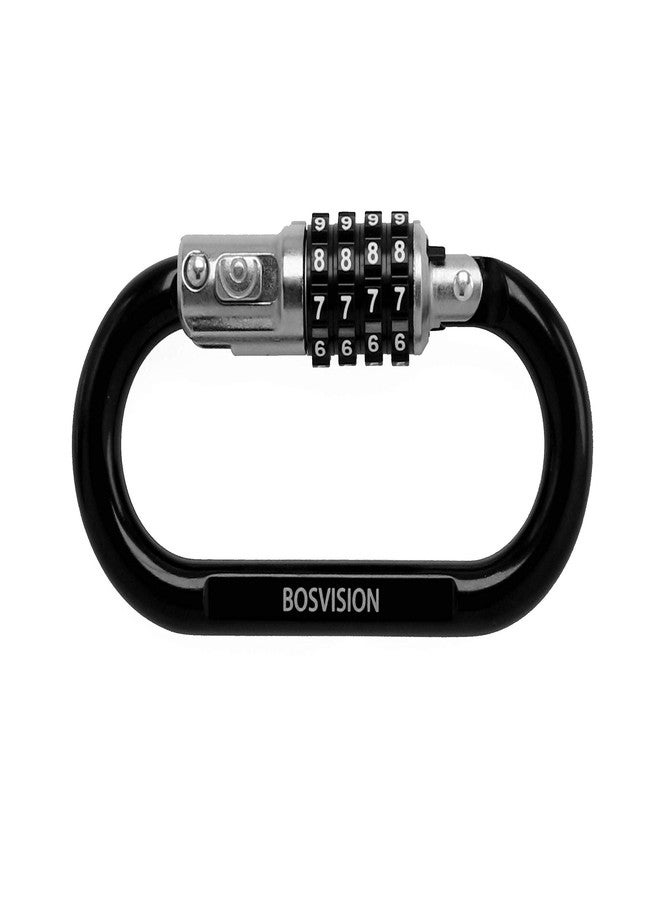 Bosvision [Bosvision] [Helmet Lock] [Helmet Padlock] [Combination Padlock] [Carabinar Padlock] with 120cm steel cable - Image 3