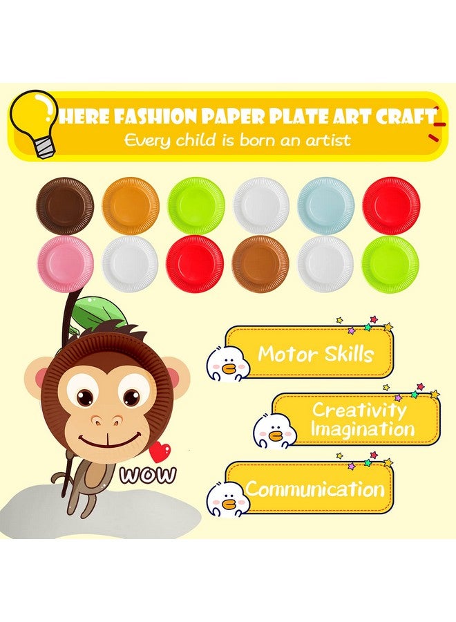 V-Opitos Arts and Crafts Kits for Kids, 12 Pack Simple Animal Paper Plate Crafts for Toddler Age of 2, 3, 4, 5 Years Old, Fun Preschool Classroom Activity Project for Boy & Girl - Image 3