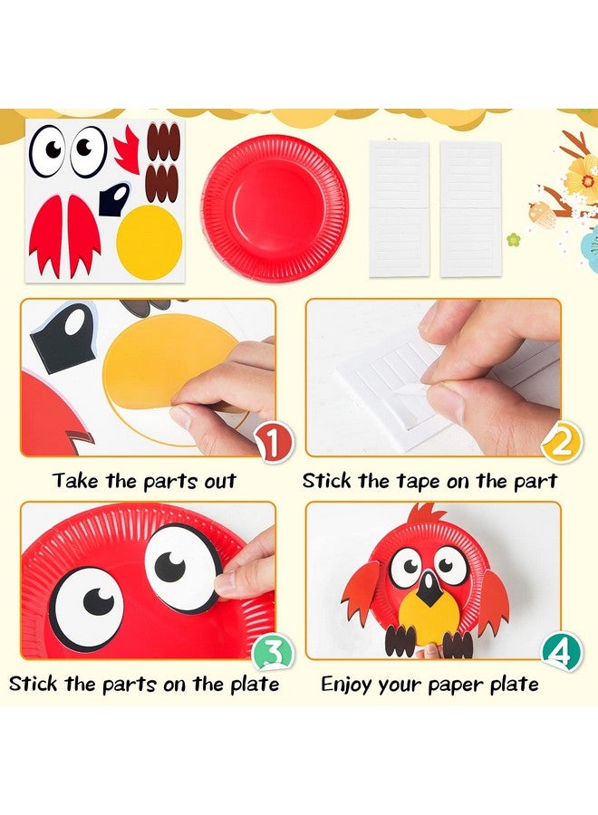 V-Opitos Arts and Crafts Kits for Kids, 12 Pack Simple Animal Paper Plate Crafts for Toddler Age of 2, 3, 4, 5 Years Old, Fun Preschool Classroom Activity Project for Boy & Girl - Image 4