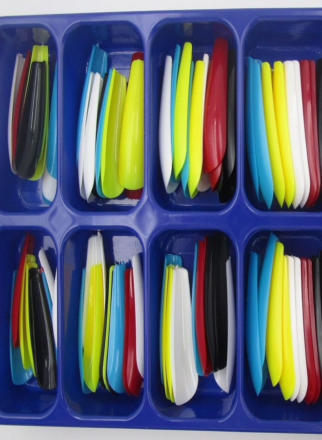 LifexTol 100pc Mixed Color Coffin False Nails Extra Long Ballerina Fake Nail Colored Coffin Acrylic Nail Tips 10 Sizes for Women, Girls, Kids (Mixed Color L) - Image 5