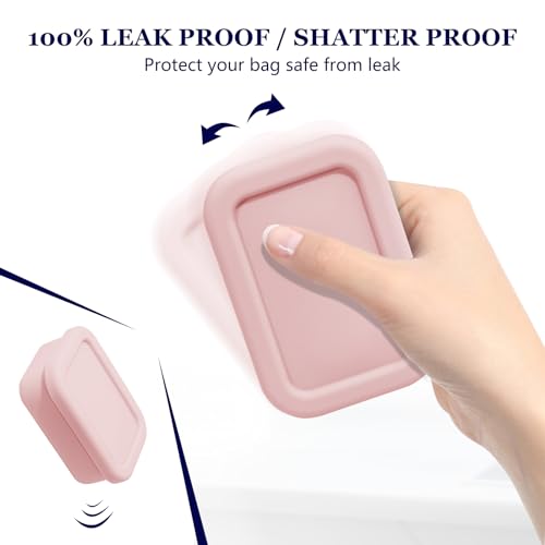HighHerz Leak Proof Silicone Travel Soap Case with Draining Layer, Travel Size Toiletry, Portable Soap Container for One Regular Bar Soap Perfectly, Shatter-Proof Soap Holder for Bathroom, Gym (Light Pink) - Image 5