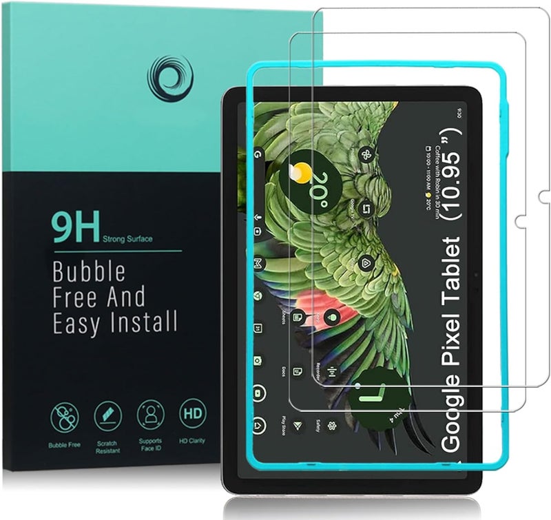 Ibywind Screen Protector For Google Pixel Tablet 10.95"(Not For Google Pixel Slate),With 2Pcs Tempered Glass,[Fingerprint Reader,Easy To Install] - Image 1