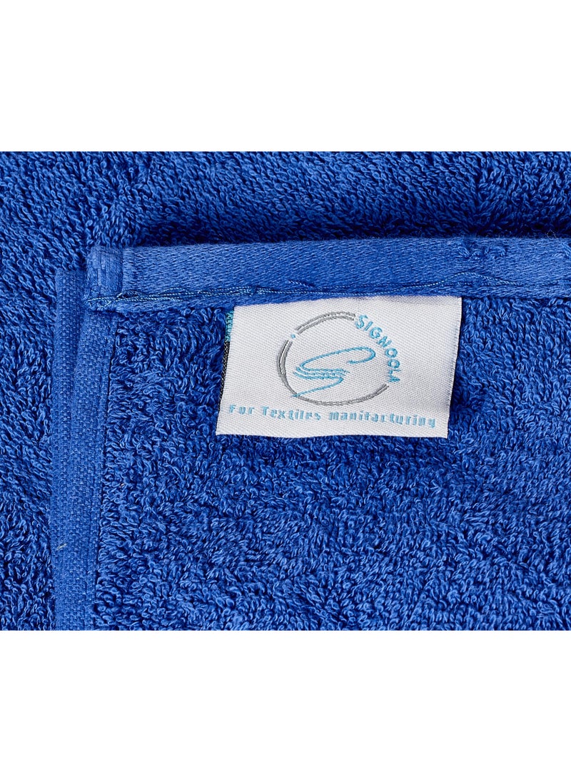 سيجنولا منشفة حمام سيجنيولا 50 × 90 سم لون أزرق سكوتش، قطن 100%. - Image 4