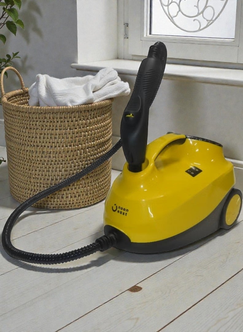 Noon East Multi-Purpose Steam Cleaner for Home – Deep Cleaning and Sanitizing for Floors, Tiles, Upholstery, and Kitchen Surfaces Yellow 407 x 248 x 255 mm Model CB-107C 2000W - Image 1