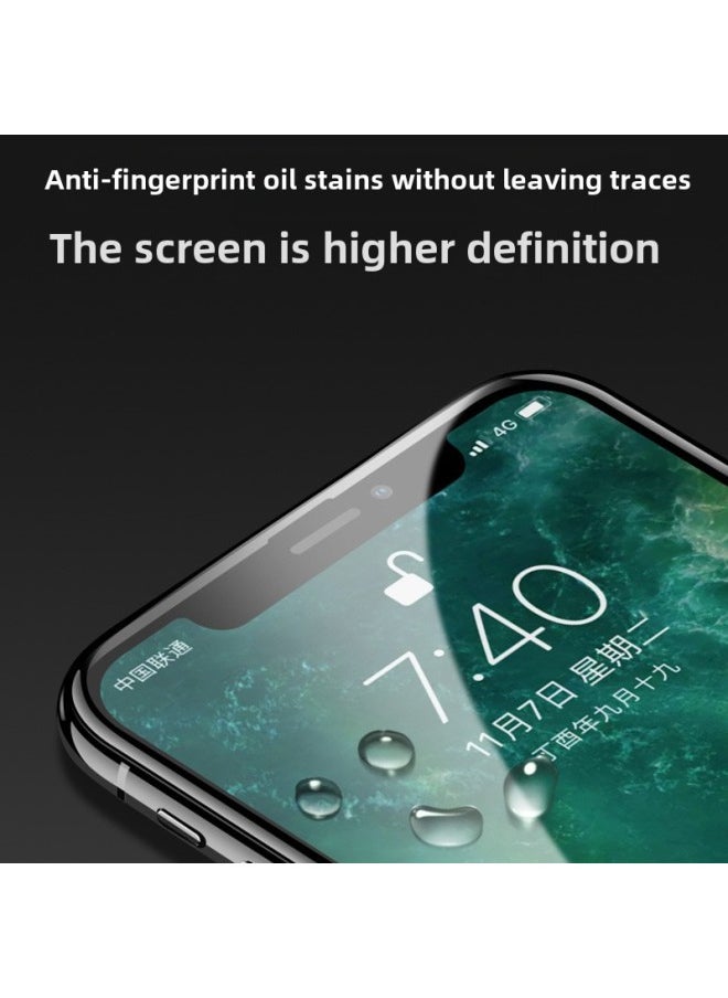 Generic - Iphone16e Full Screen Tempered Film For Apple 15Pro Screen Printing Film For SE3 Mobile Phone Film For Apple 13 Glass-Color:Silk Screen Three Strong-black (with Packaging)-Size:iPhone14 - Image 1