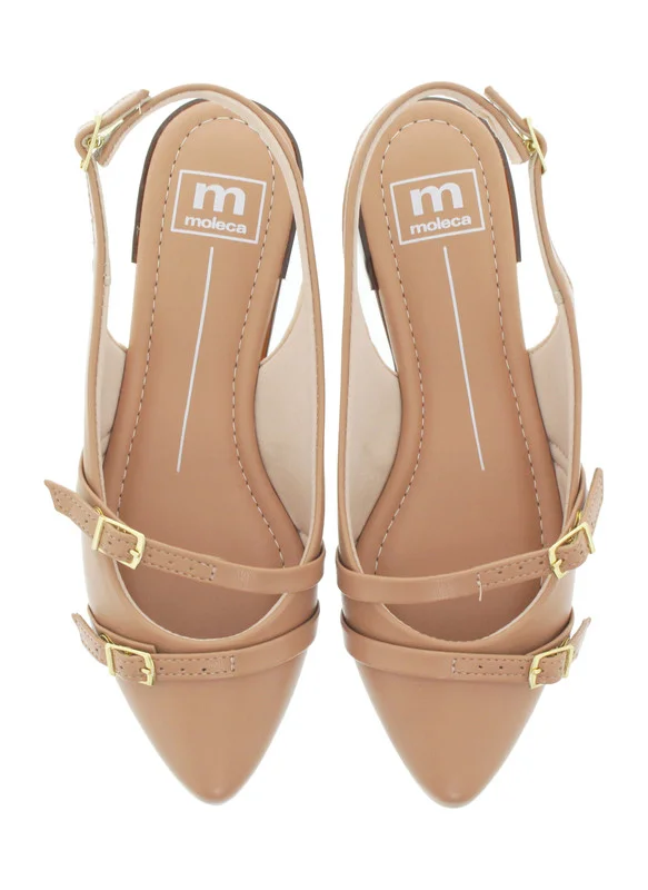 MOLECA Classic Slingback Pumps for Women – Elegant Low Heel Shoes | Comfortable Slip-On Design | Ladies Office & Formal Footwear | Stylish Back Strap Pumps for Work, Events & Daily Wear