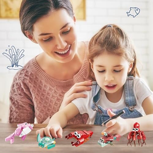 BRICHBROW Party Favors for Kids - 12 Pack Animals Building Blocks for Goodie Bags Stocking Stuffers Classroom Prizes Birthday Gifts Toy Building Sets for Kids 6-12yrs - Image 5