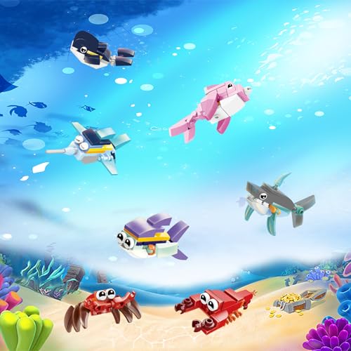 BRICHBROW Party Favors for Kids - 12 Pack Animals Building Blocks for Goodie Bags Stocking Stuffers Classroom Prizes Birthday Gifts Toy Building Sets for Kids 6-12yrs - Image 3