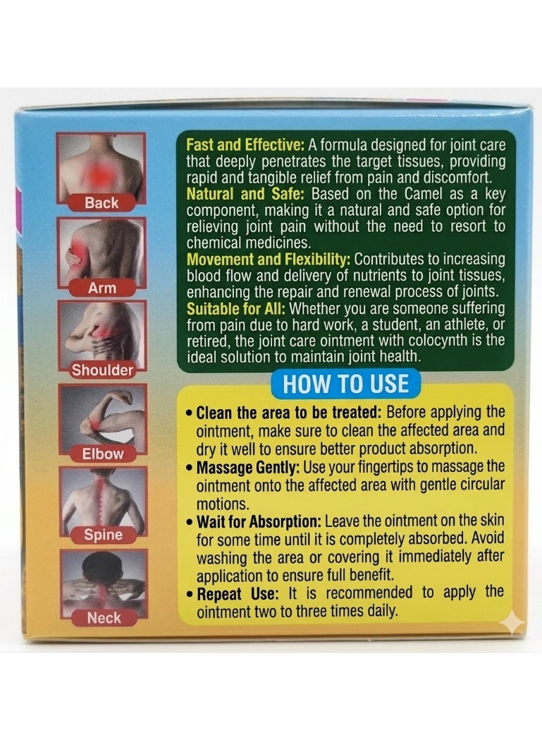 Al Jamal Natural Massage Cream With Camel Hump Fat For Muscle And Joint Pain Fast Pain Relief Ointment 100 ML - Image 2