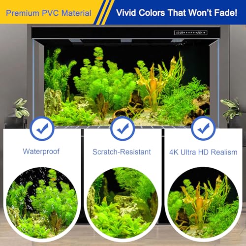 CICK SEED Aquarium Background & Fish Tank Background – Ultra HD Static Cling, Tape-Free, Vibrant Underwater Scene for Stunning Aquarium Decorations 11.8 X 23.6 Inches - Image 4