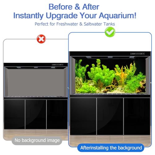 CICK SEED Aquarium Background & Fish Tank Background – Ultra HD Static Cling, Tape-Free, Vibrant Underwater Scene for Stunning Aquarium Decorations 11.8 X 23.6 Inches - Image 2